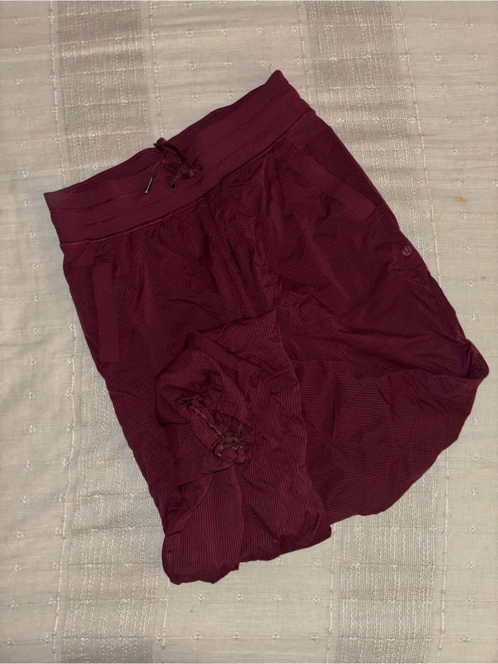 lululemon athletica Burgundy Track Joggers
